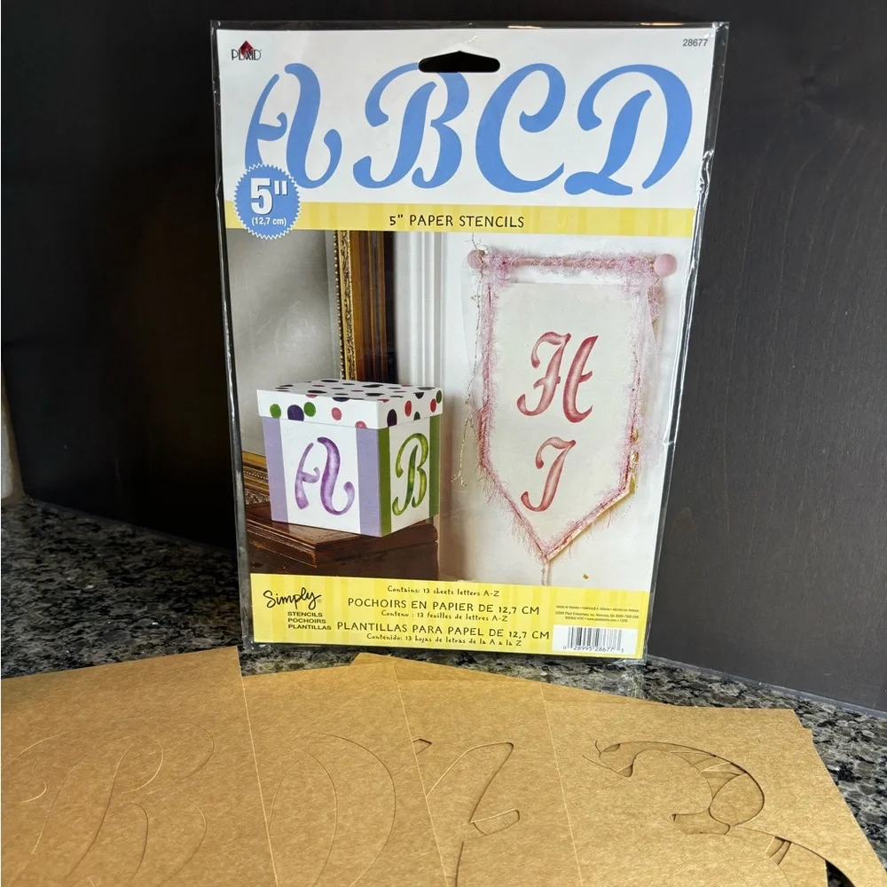 Plaid Simply Stencils Paper Stencils Set of 2